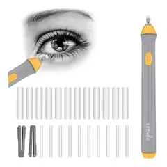 EDWINAYY - Borrador Electrico Kit Goma Dibujo Ajustable 70 Repuestos