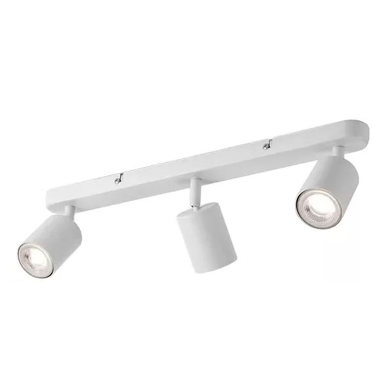 Aplique Lampara Triple Dirigible Con Ampolleta Gu10 BlancoLuz calida