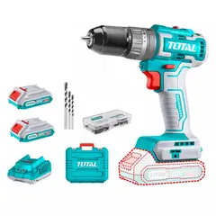 TOTAL TOOLS - Taladro Atornillador 20v 2bat+ Cargador Total Tdli20508
