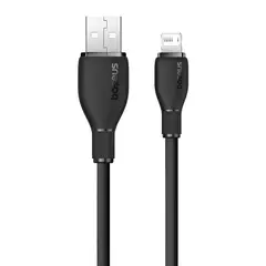 BASEUS - Cable de Carga USB a Lightning iPhone de 200 cm - Negro