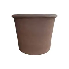 DEROMA - Maceta Primitivo Cilíndrica 38cm Grafito