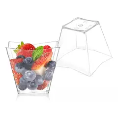 Pasteleria - X40 Vasos Plasticos Pocillos Para Postres Vasos Shot 80ml