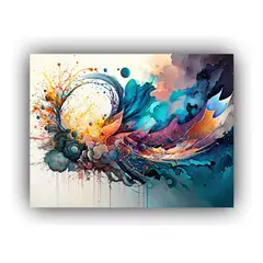 GENERICO - Cuadro decorativo para living y pieza Arte Composicion Moderno 60x40cm