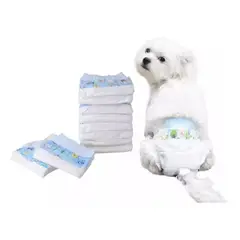 GENERICO - Pack 10 Pañales Para Mascota Super Absorbente Talla S