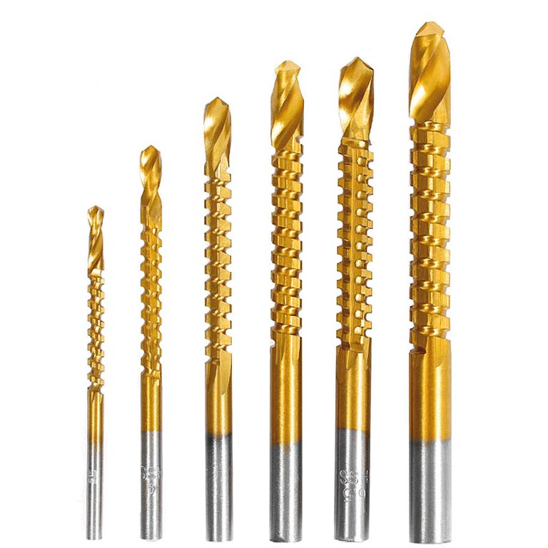6 Brocas Fresa Cortar Tallar Madera Metal Carpintería