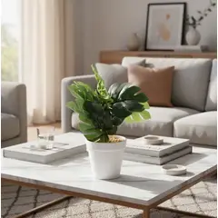 GENERICO - Planta artificial con maceta de 21cm
