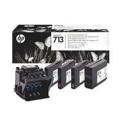 HP - Kit Cabezal 713 + 4 Tintas 712 T210 / T250 / T650