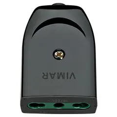 VIMAR - ENCHUFE HEMBRA VOLANTE 10-16A 2P+T NEGRO