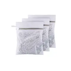 GENERICO - 3x Malla Bolsa Acolchada Lavado Ropa Lencería 30x40cm
