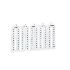 GENERICO - PLACAS DE MARCA HORIZP6 1-10 Legrand