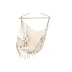 GENERICO - Silla Hamaca Colgante color Beige