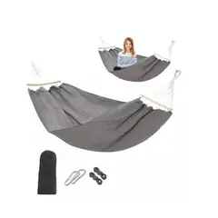 GENERICO - Hamaca Colgante Mecedora Terraza Hamaca Jardin Gris