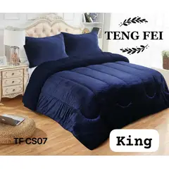 ANGELES DEL HOGAR - Plumón para Invierno Plush con chiporro King