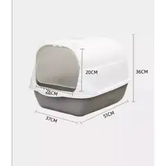 GENERICO - Arenero Cerrado Grande Para Gatos - Baño Sanitario Xl- Pala.