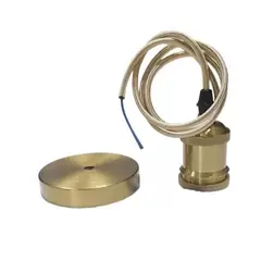 WANT - SOQUETE COLGANTE DECORATIVO PORTA AMPOLLETA E27 DORADO