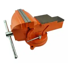 GENERICO - Tornillo De Banco Mecanico Base Giratoria 8 Pulgadas Toolmak