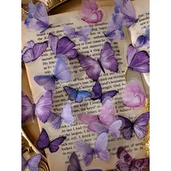 GENERICO - Stickers con estampado de mariposas 10 unidades al azar