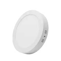 AVC - Panel Redondo LED ECO Sobrepuesto Blanco 6W Frío