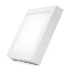 AVC - Panel Cuadrado LED ECO Sobrepuesto Blanco 6W Cálido