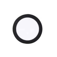 AVC - Panel Redondo LED ECO Sobrepuesto Negro 12W Frío