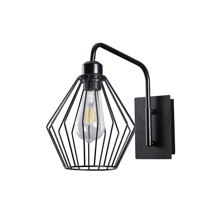 Aplique LED Estilo Hierro Porta E-27 Incluye Ampolleta