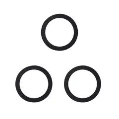 AVC Y VELL MAX - Pack 3 Panel Redondo LED ECO Sobrepuesto Negro 12W Neutro