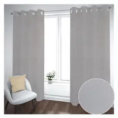 GENERICO - Cortina Black Out 2 Paños Decorativa Beige Textura N°7(140X230)