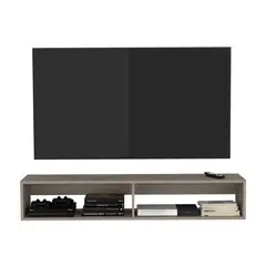 FMFURNITURE - Rack TV 150" Con 2 Repisas Fm-025C Café Claro