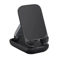 BASEUS - Soporte Plegable Negro, Aluminio, Portátil