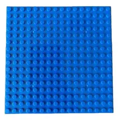 GENERICO - 3 Placa Base Compatible Con Lego 13 Cms. 16 X 16 Puntos Azul