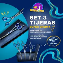 GENERICO - SET DE TIJERAS PELUQUERIA MASCOTAS 4PSC