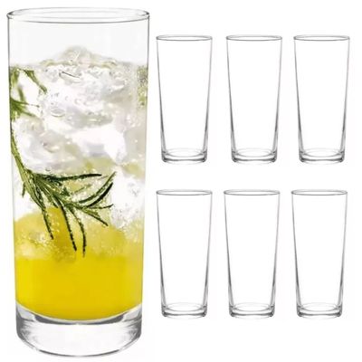Cristar Vasos De Vidrio Altos Bebidas Cóctel Mojito 334Ml
