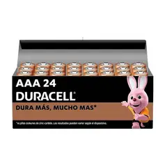 DURACELL - Pack 24 Pilas Aaa Alcalina Caja 24 Unidades