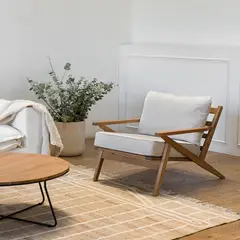 AMOBLE - Poltrona Celebes Moka Beige Amoblé