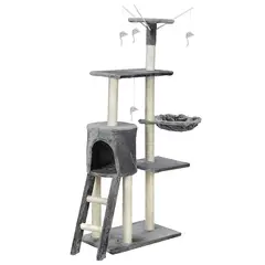 ACTUAL - Rascador Torre de Juegos Para Gatos Con Hamaca.