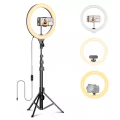 IRM - Aro De Luz Profesional GRANDE 36Cm con Tripode 1.9 Metros