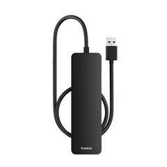 BASEUS - Adaptador HUB 50cm 4 Puertos USB Negro