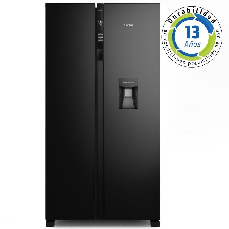 Refrigerador 436L No Frost Side By Side Inverter Dispensador de Agua SFX440B Negro