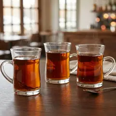PASABAHCE - Taza Vidrio Mila 150ml Set 3 piezas