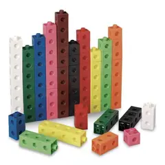 GENERICO - 100 Cubos Multiencaje Multilink 10 colores