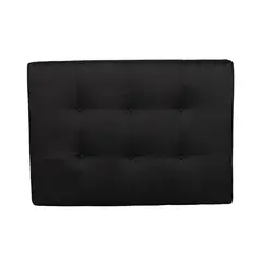 MUEBLES NEW - RESPALDO PLAZA Y MEDIA LINO NEGRO