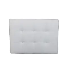 MUEBLES NEW - RESPALDO PLAZA Y MEDIA LINO GRIS