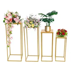 DEKANO - Mesas Candy Bar Decoracion 4 Pzs Estructura Metalicas Fiesta