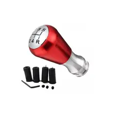 GENERICO - Pomo Palanca De Cambio Auto Tunning Universal Rojo
