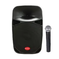 BARETONE - PARLANTE CON MICROFONO 1100W PMPO BATERIABT