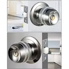 GENERICO - Cerradura Puerta Casa Seguridad Color Cromo