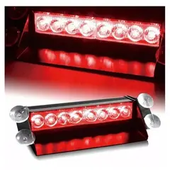 GENERICO - Baliza Parabrisa Led Estroboscopica Azul Rojo Bomberos