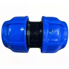GENERICO - Copla Compresion Hdpe 63mm Plansa Polietileno Manguera