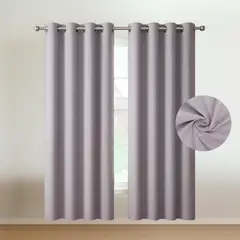 CASATUA - Cortinas Blackout 100% 2 Paños 140x220 Text Lino - Rosa