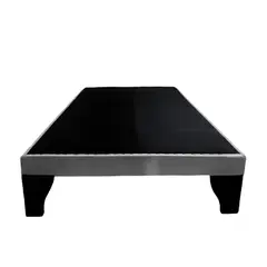 FLOBAL - Base de Cama 1,5 Plaza 105x190x35cm Perla